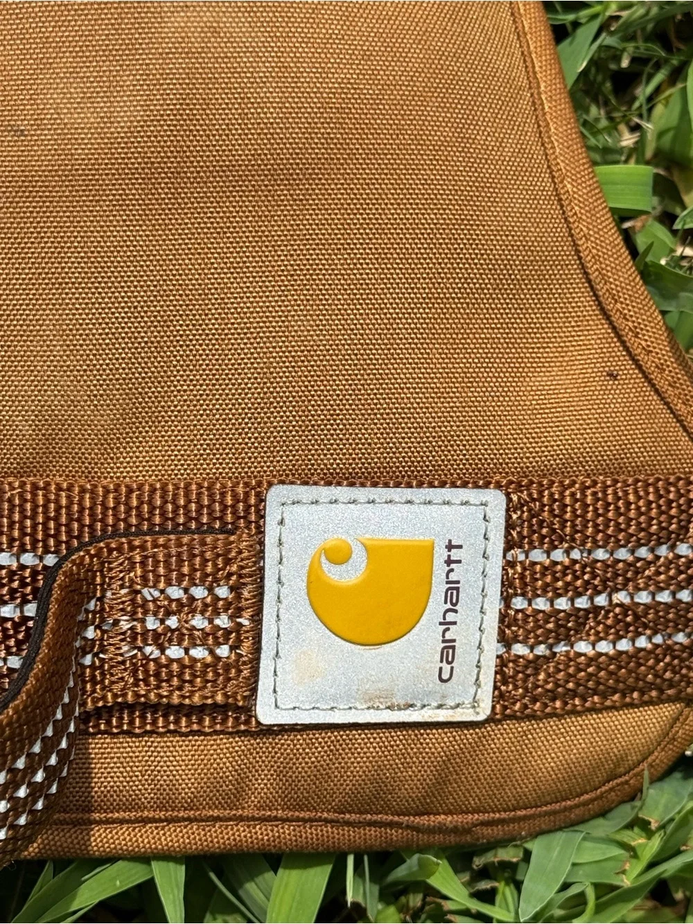 Carhartt Tan/Brown Reflective Strap Canvas Dog Harness